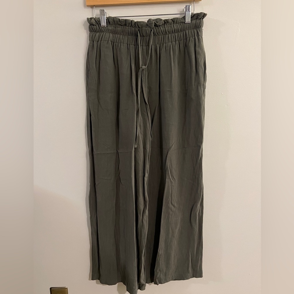 Petal + Pup Green Linen Pants
